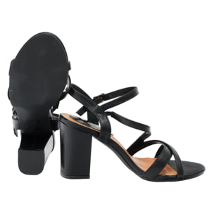 Sandali con cinturino regolabile- tacco 9,0 cm