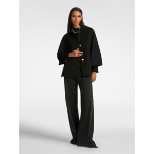 Elena Mirò - Caban in tessuto double - Nero