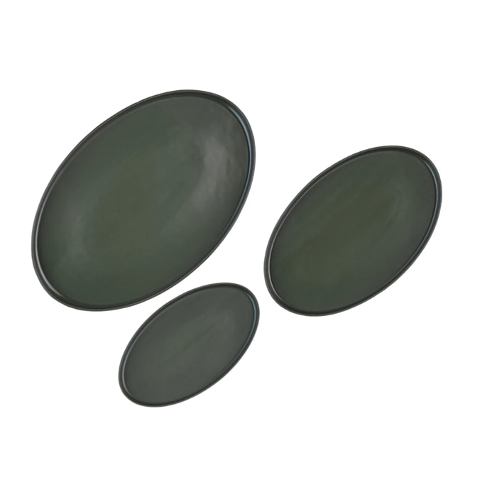 Plateau de service SCANDI - 3 pièces - Olive