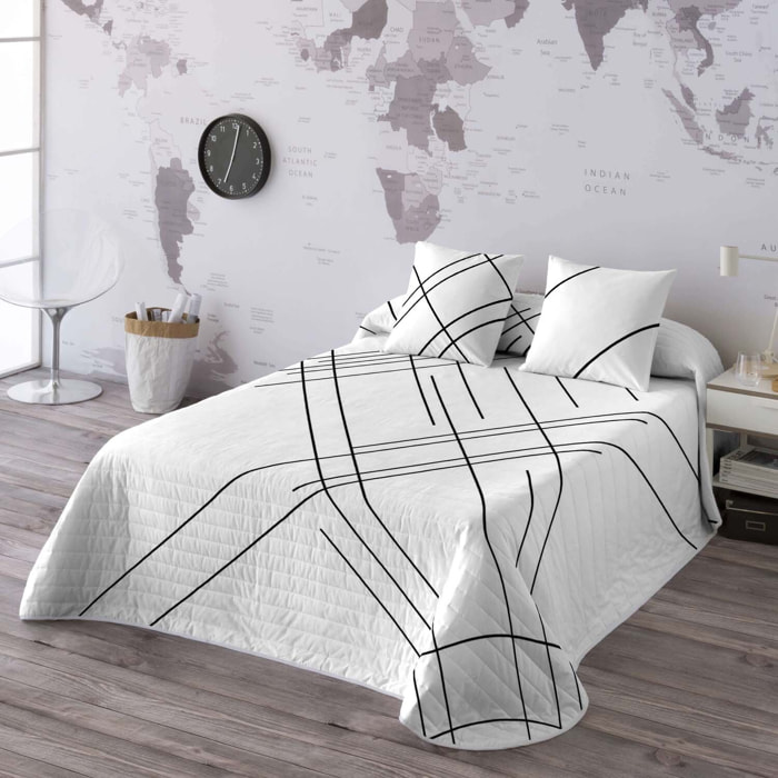 Naturals - Colcha Bouti Estampada - 2/3 Piezas - 100% Poliéster - Microfibra - 70 gr/m² - Line