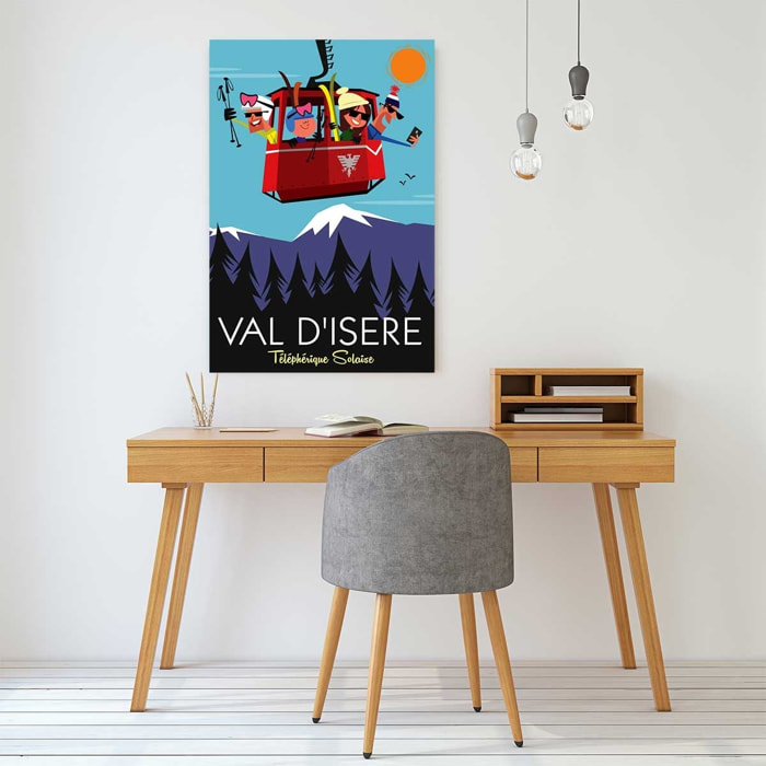 Tableau ski à val d'isère Toile imprimée