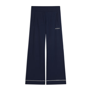 Pantaloni Sportivi Wide Leg Cropped con tasche interne