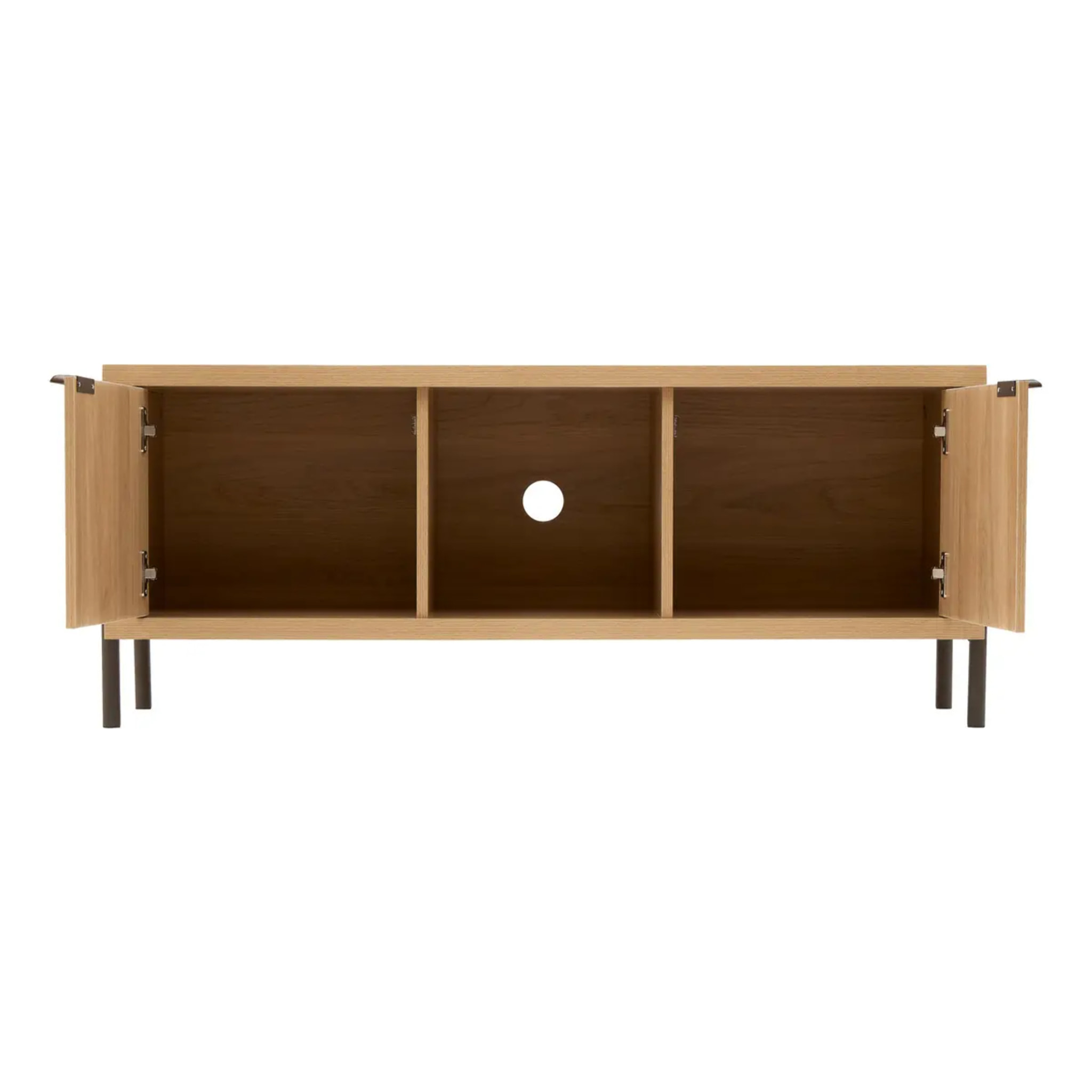 Meuble TV Alvo rectangulaire 39,5x122,5cm 2 portes beige