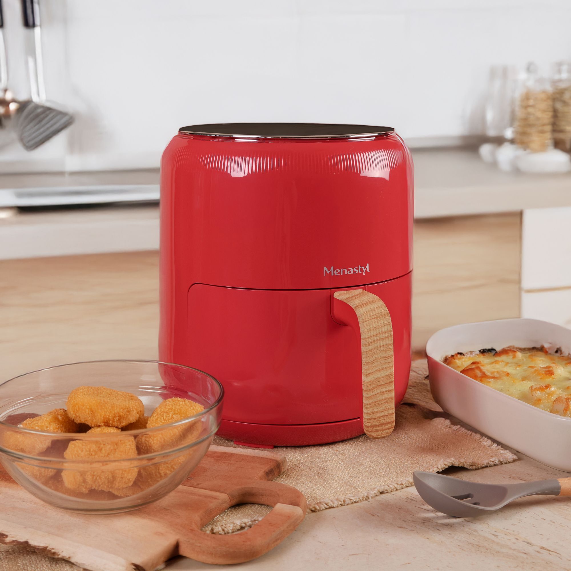 Friteuse sans huile 4,5L rouge COLORAMA