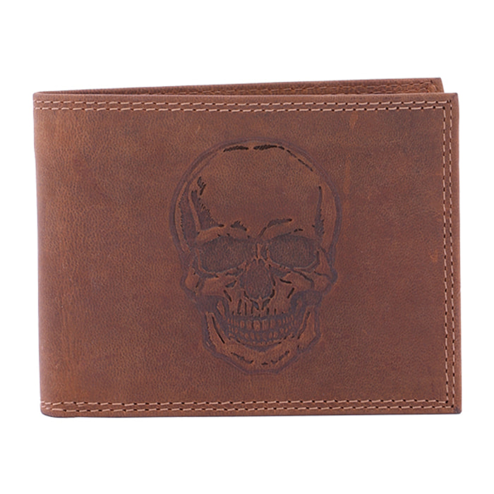 Portafoglio  da uomo In Vera pelle Made in Italy 9,5x12,5x2,5 cm