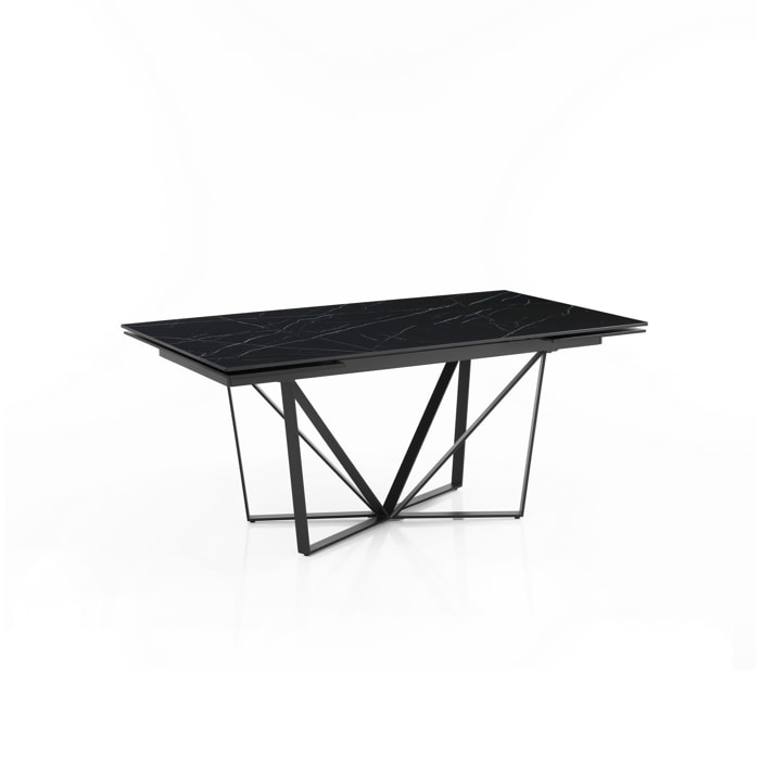 Tomasucci Table extensible SPINNE MARBRE NOIR