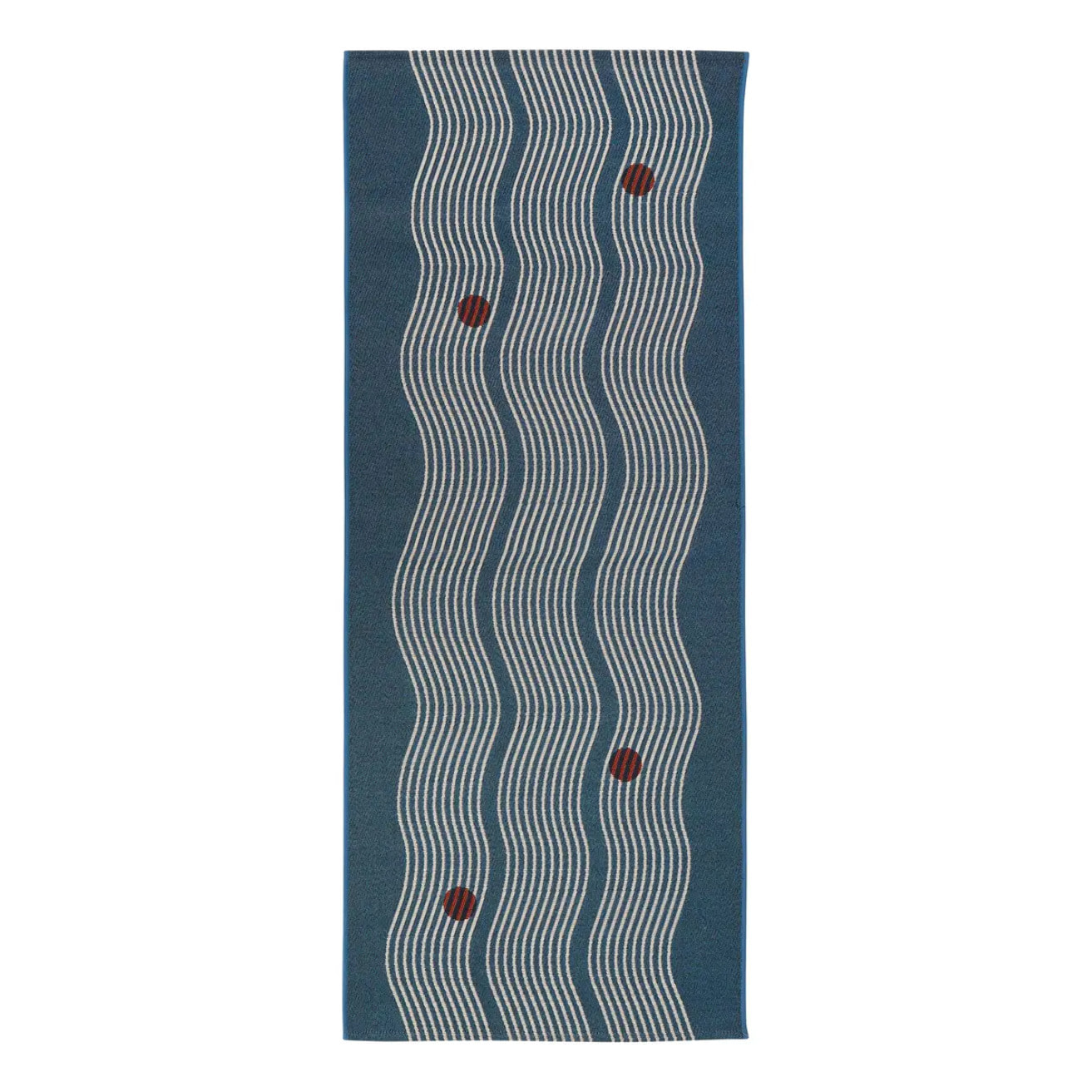 Tapis Nippon Line rectangulaire 75x200cm bleu