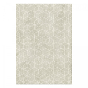 Tapis salon et chambre tissé motif abstrait KEMU