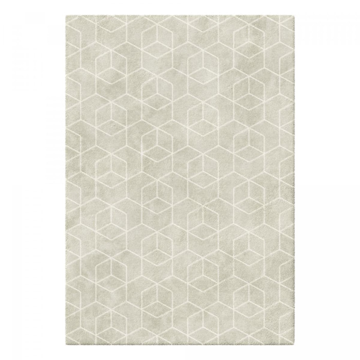 Tapis salon et chambre tissé motif abstrait KEMU