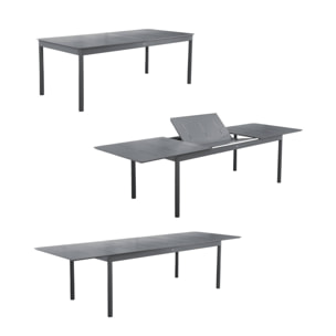 Table de jardin extensible aluminium 8 places CHARLESTON