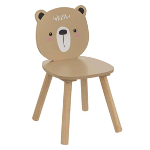 Silla infantil oso douceur madera natural