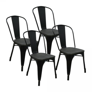 chaises de salle à manger GASTON Style industriel