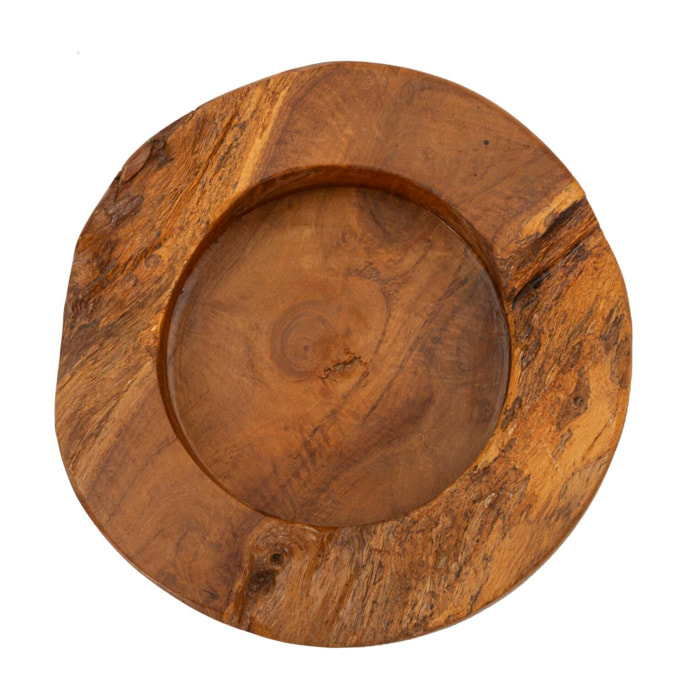 S/TASCHE ERUSI PLUS IN TEAK RIC.CM Ø 21X6 (PEZZI UNICI - NON RIP. IN SERIE)