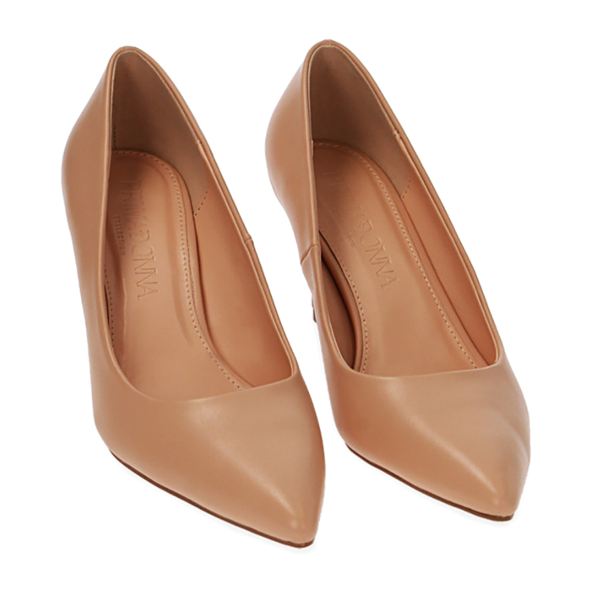 Zapatos de salón nude, tacón de 7 cm