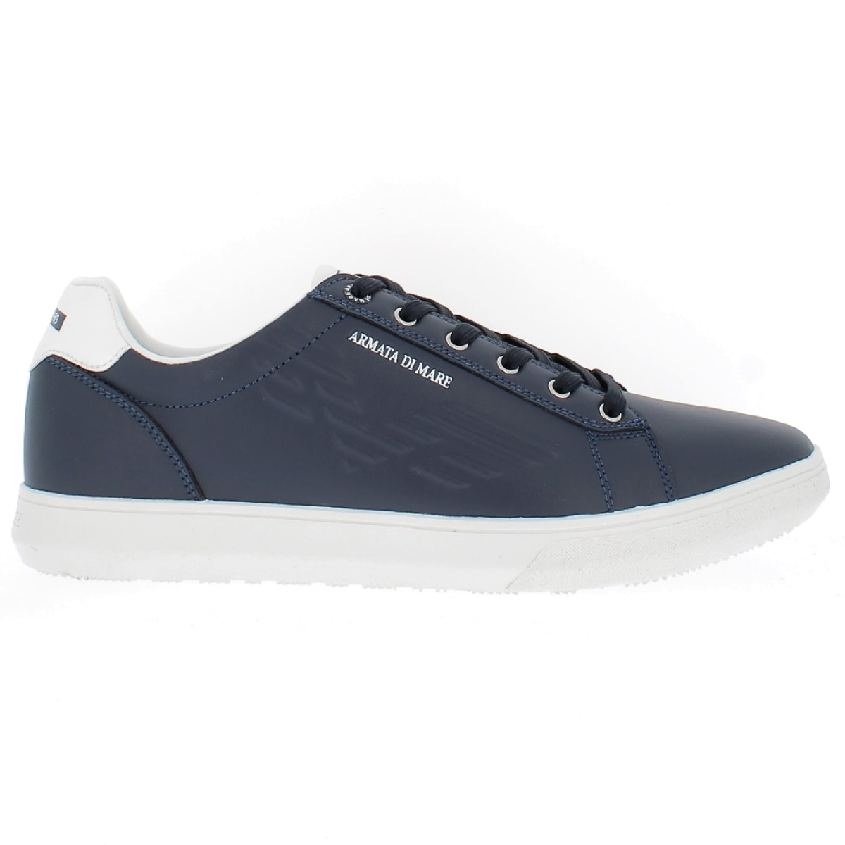 Armata di Mare Scarpe Uomo Court Sneakers Casual con Soletta Rimovibile in Memory Foam AMU SS23M311 Navy