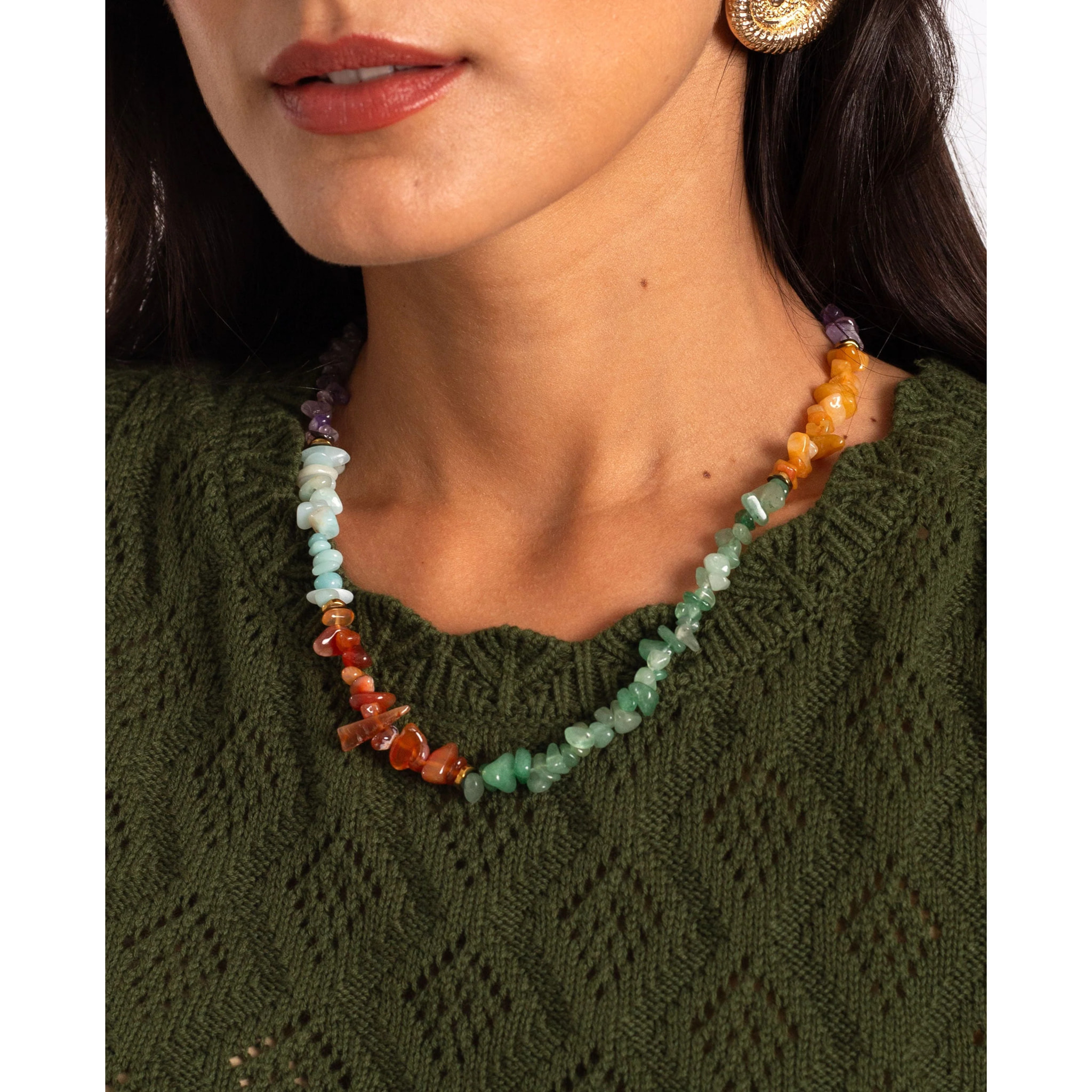 Collar multicolor de mujer