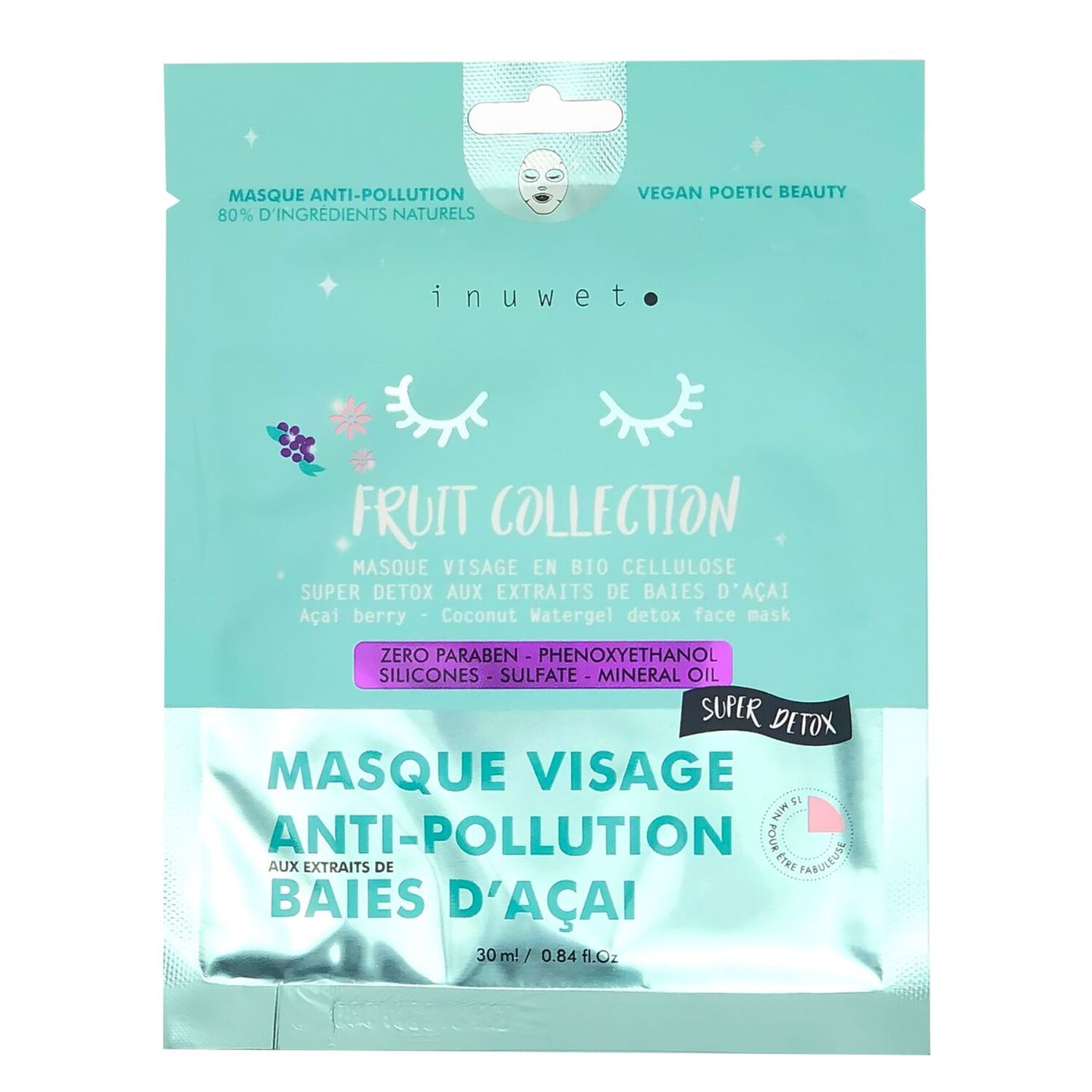 Baies d'Açai - Masque Visage Super Detox 30 ml