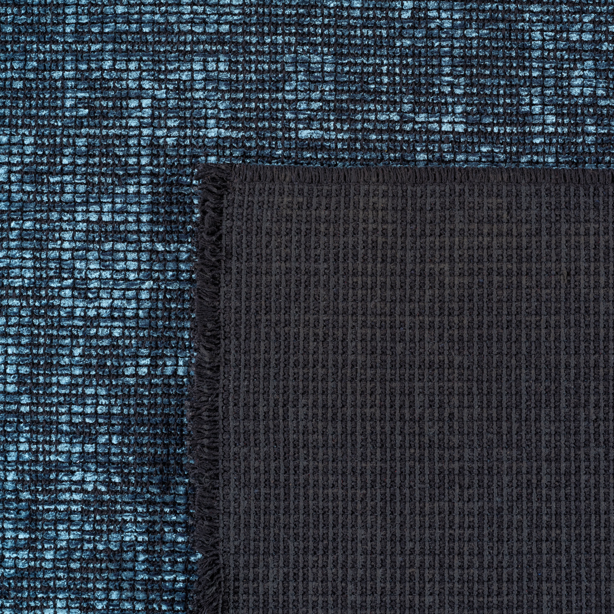 MIRA - Tapis de salon bleu au design abstrait