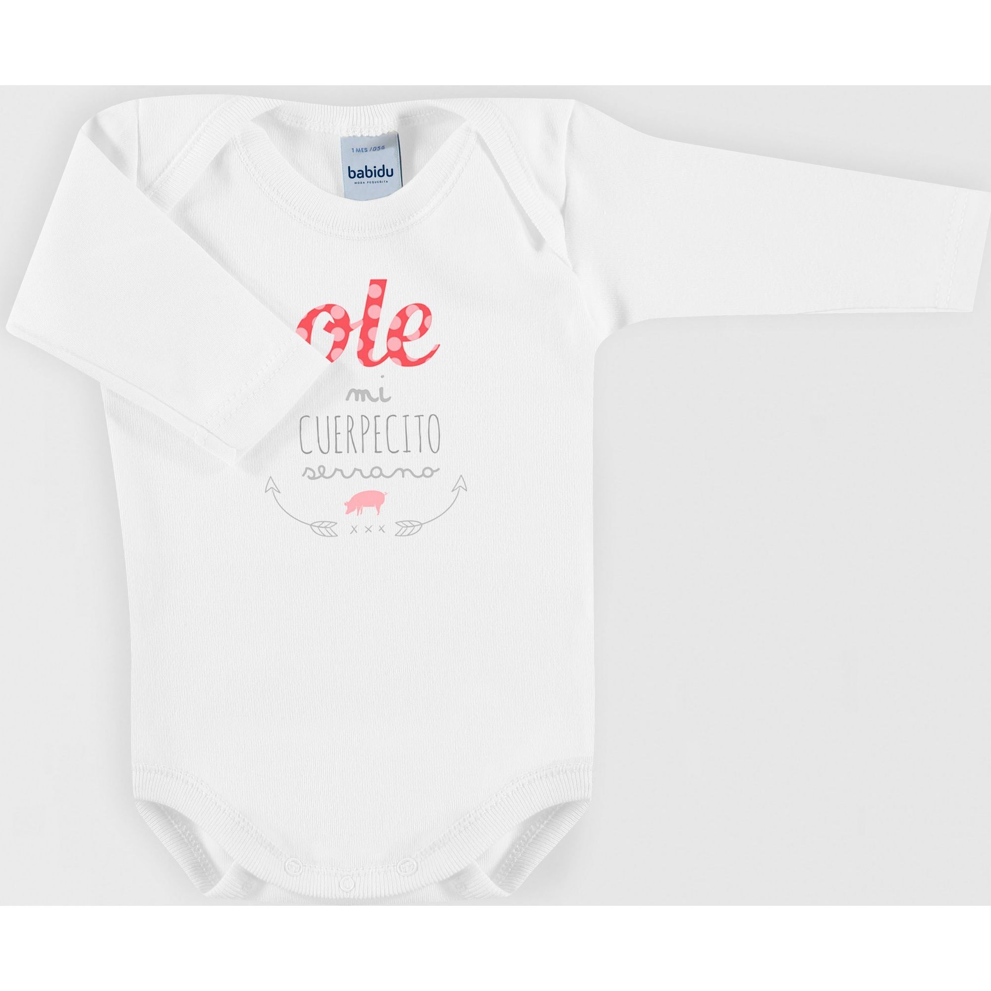 Body bebé manga larga frases americano