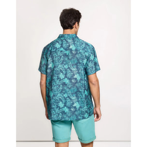 Camisa Manga Corta Azul - Westy