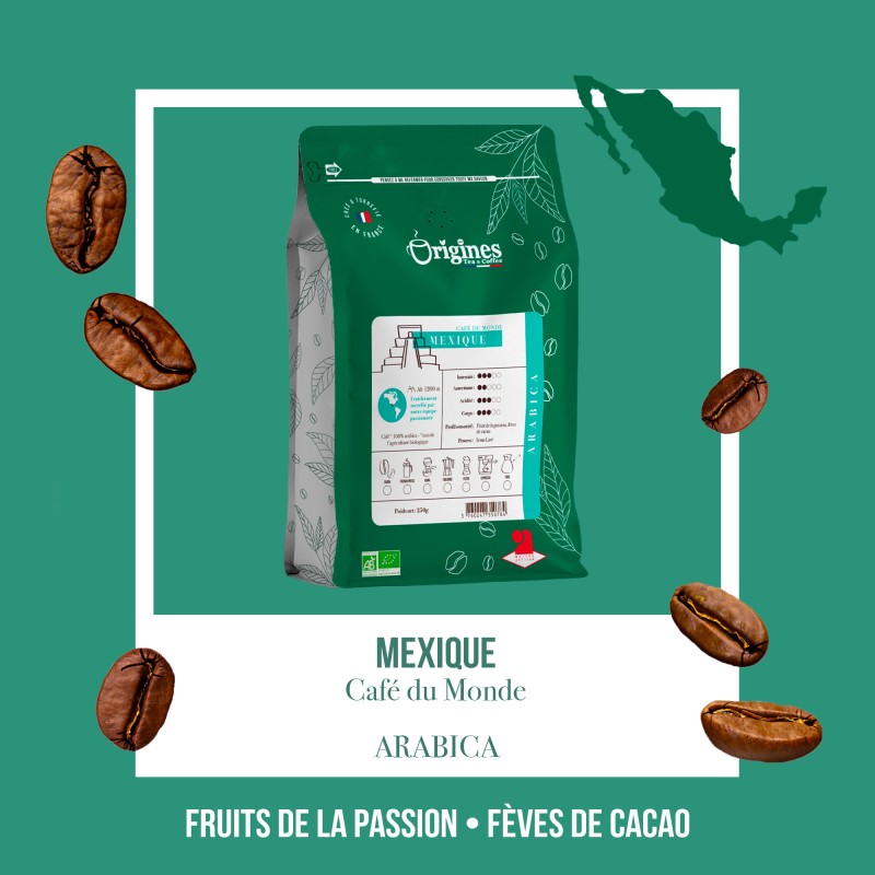 Café Bio Mexique - Pur Arabica - Moulu Filtre 250g