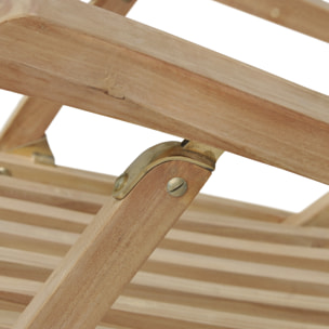 Transat pliant 153cm en teck LOMBOK