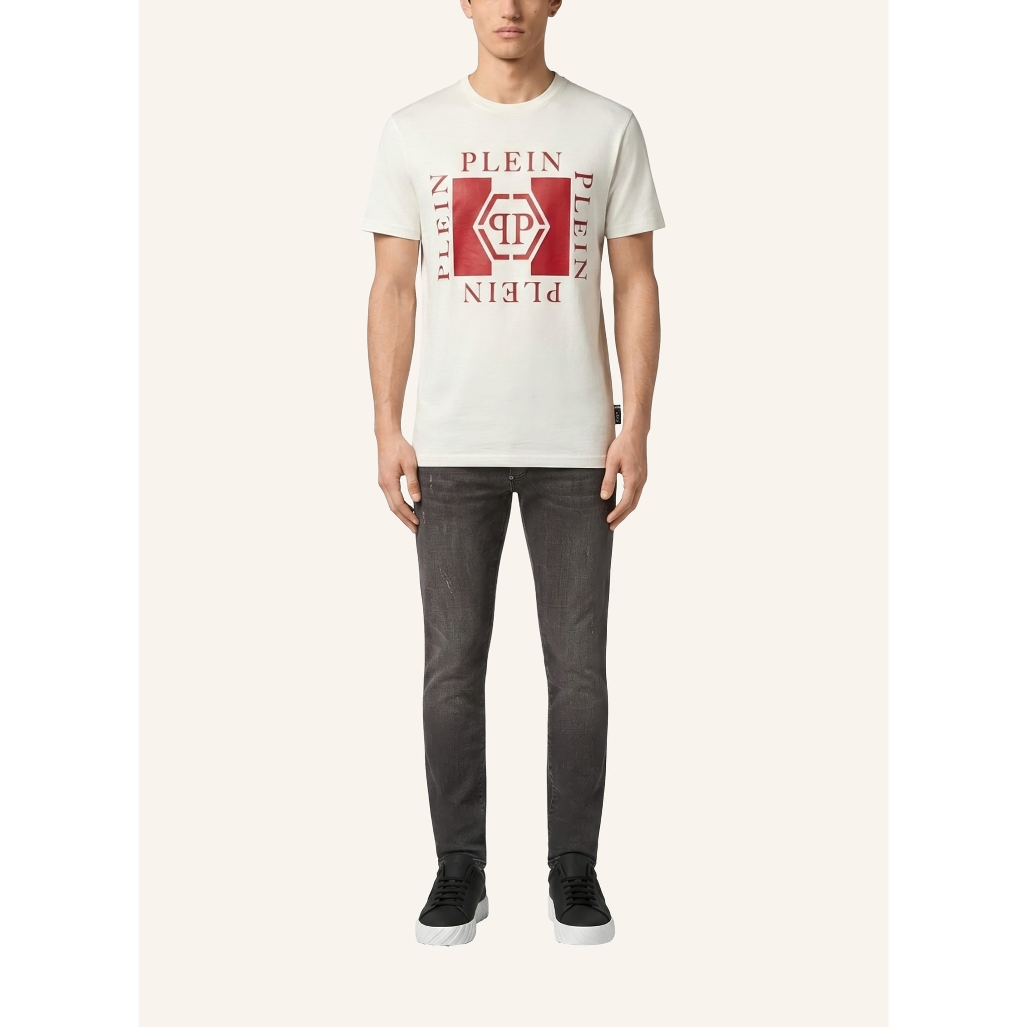 PHILIPP PLEIN Camiseta de cuello redondo y manga corta