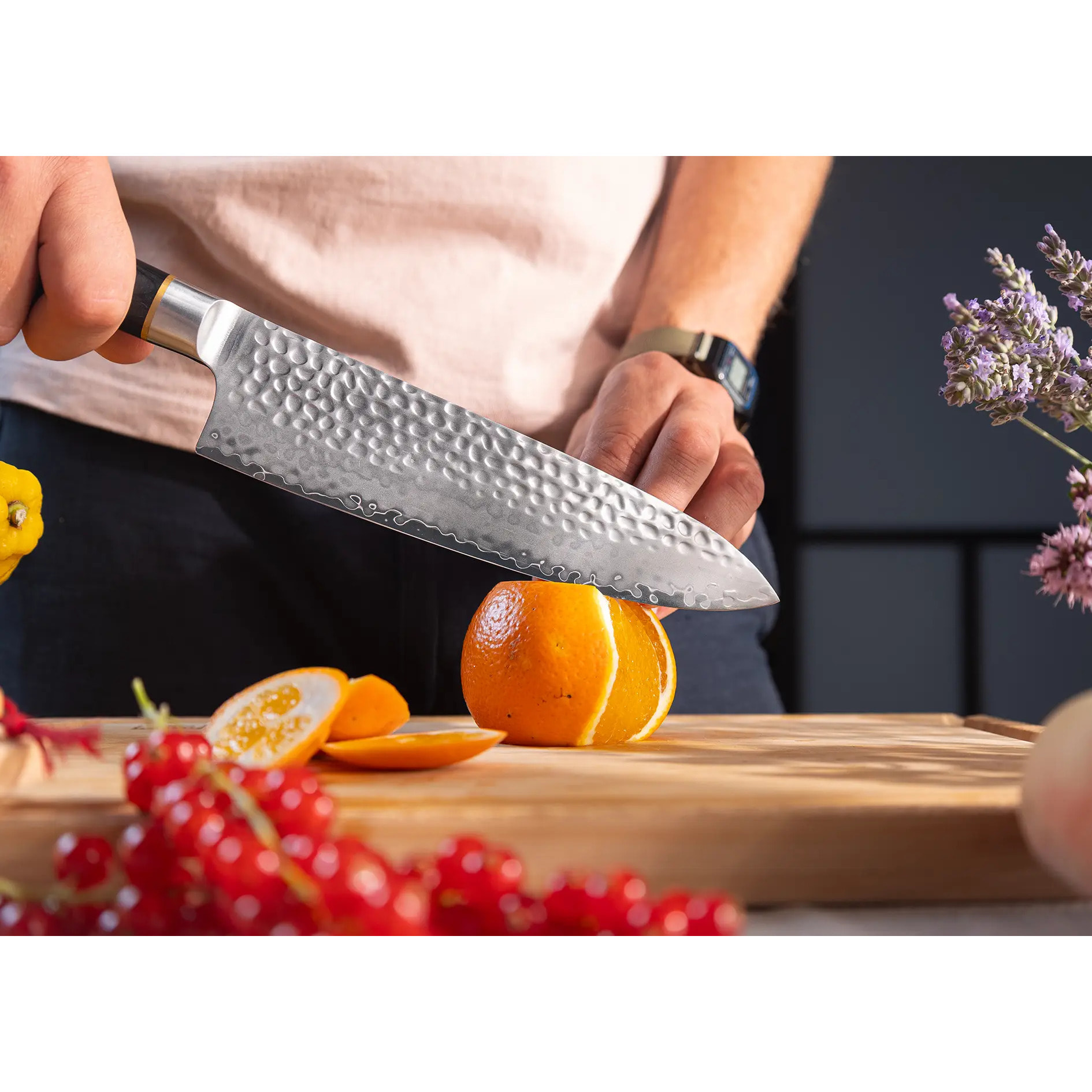 Coltello da Chef Gyuto | Lama 200 mm | Acciaio Inossidabile Giapponese San-Mai