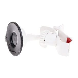 DAM Supporto da Auto a Ventosa con Morsetto Universale 10x7x12 Cm. Colore bianco