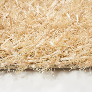 Tapis shaggy fait main motif uni JIDO