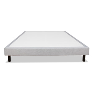 Sommier Tapissier en Kit gris Clémence - 1 Place