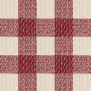 Housse de coussin jacquard 45x45 cm Vichy Grenat