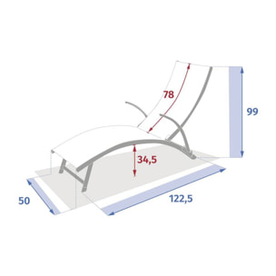 Transat Samba beige lin/argile