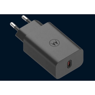 Chargeur + câble MOTOROLA 68W Noir