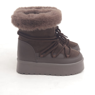 STIVALETTO MAMMUT LACCI TESTA DI MORO