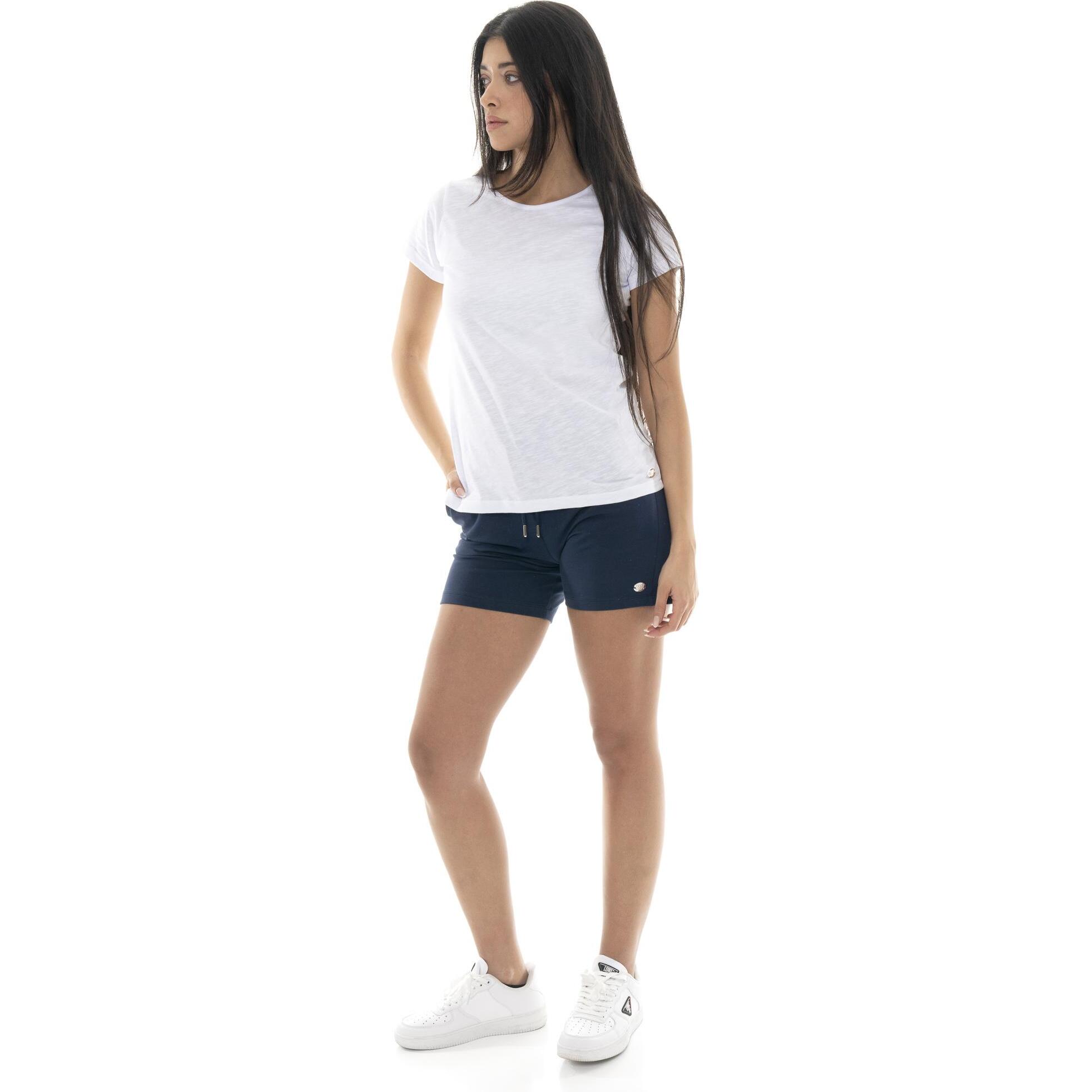 Pantaloncini da donna in cotone elasticizzato Leone Basic