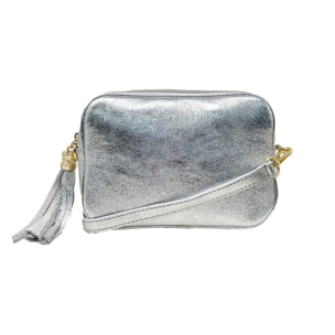 Chicca Borse Tracollina Clutch Argento