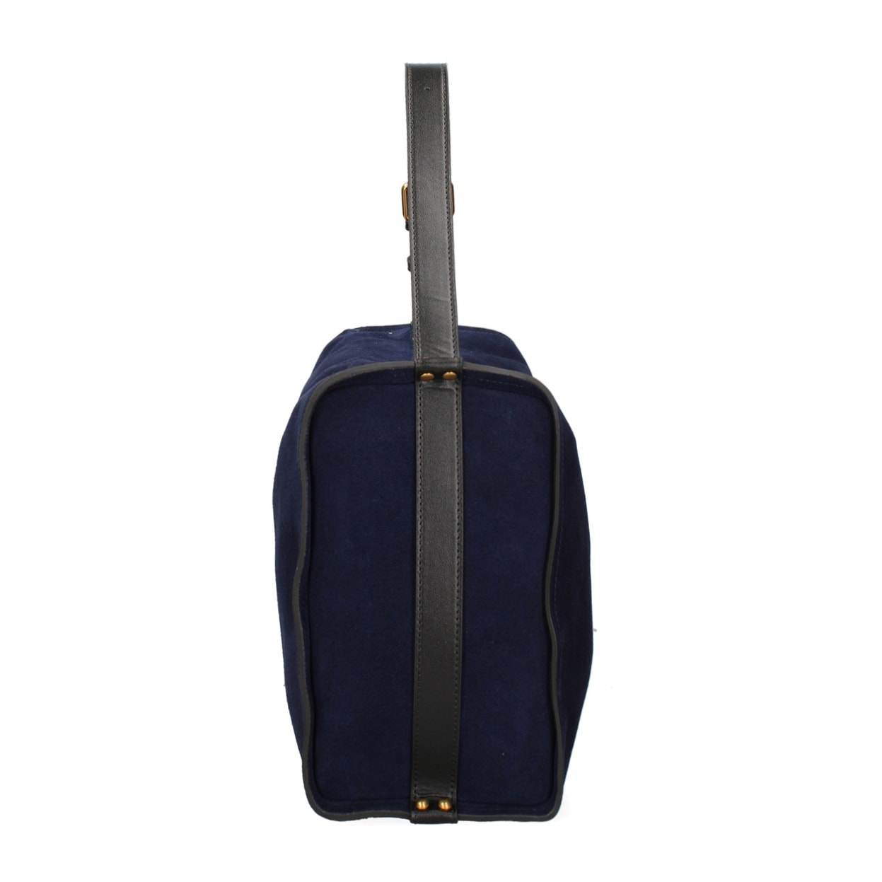 Borsa a spalla da donna Made in Italy - Modello Cielia Pro - Pelle scamosciata - 35.0 x 23.0 x 14.0 cm