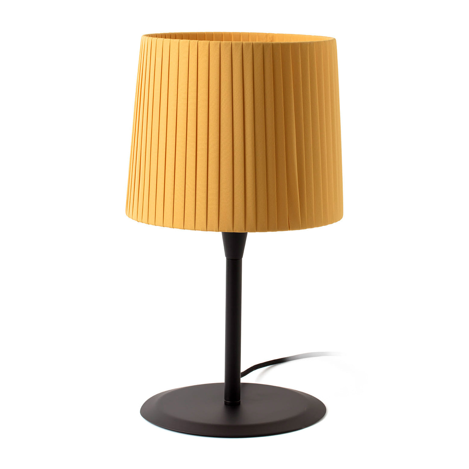 SAMBA Lampe de table noire/enrubanné jaune