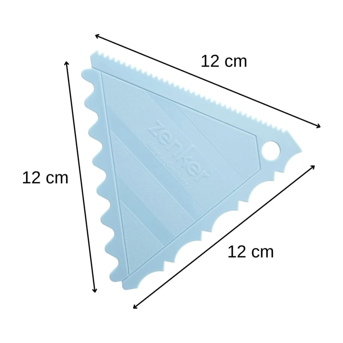 Lisseur gâteau à trois côtés pour cake design Zenker Sweet Sensation