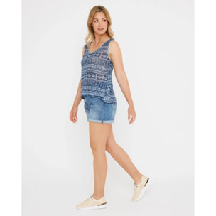 Camiseta Tirantes Azul Marino - Valfarta