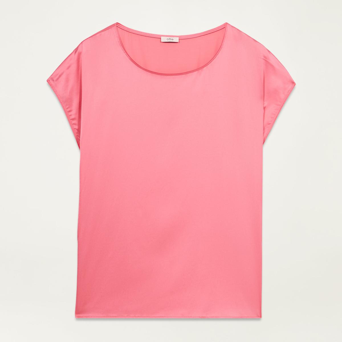 Oltre - Blusa in raso di viscosa - Fucsia