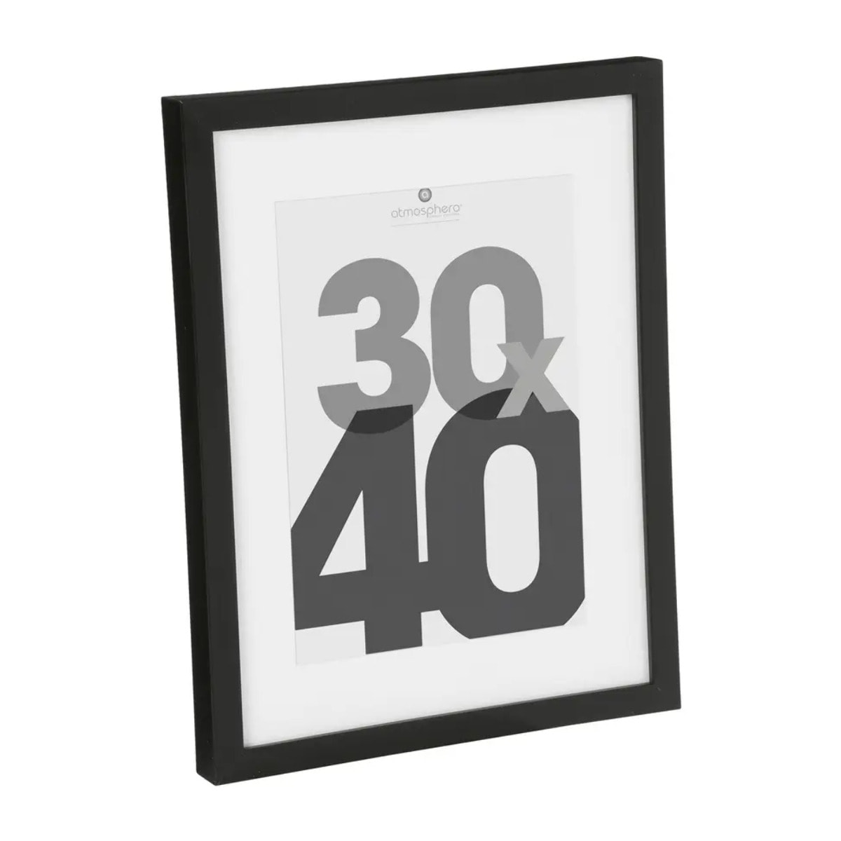 Cadre photo bois "Eva" noir 30x40cm