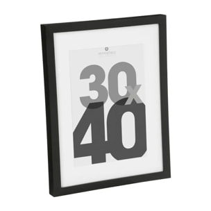 Cadre photo bois "Eva" noir 30x40cm