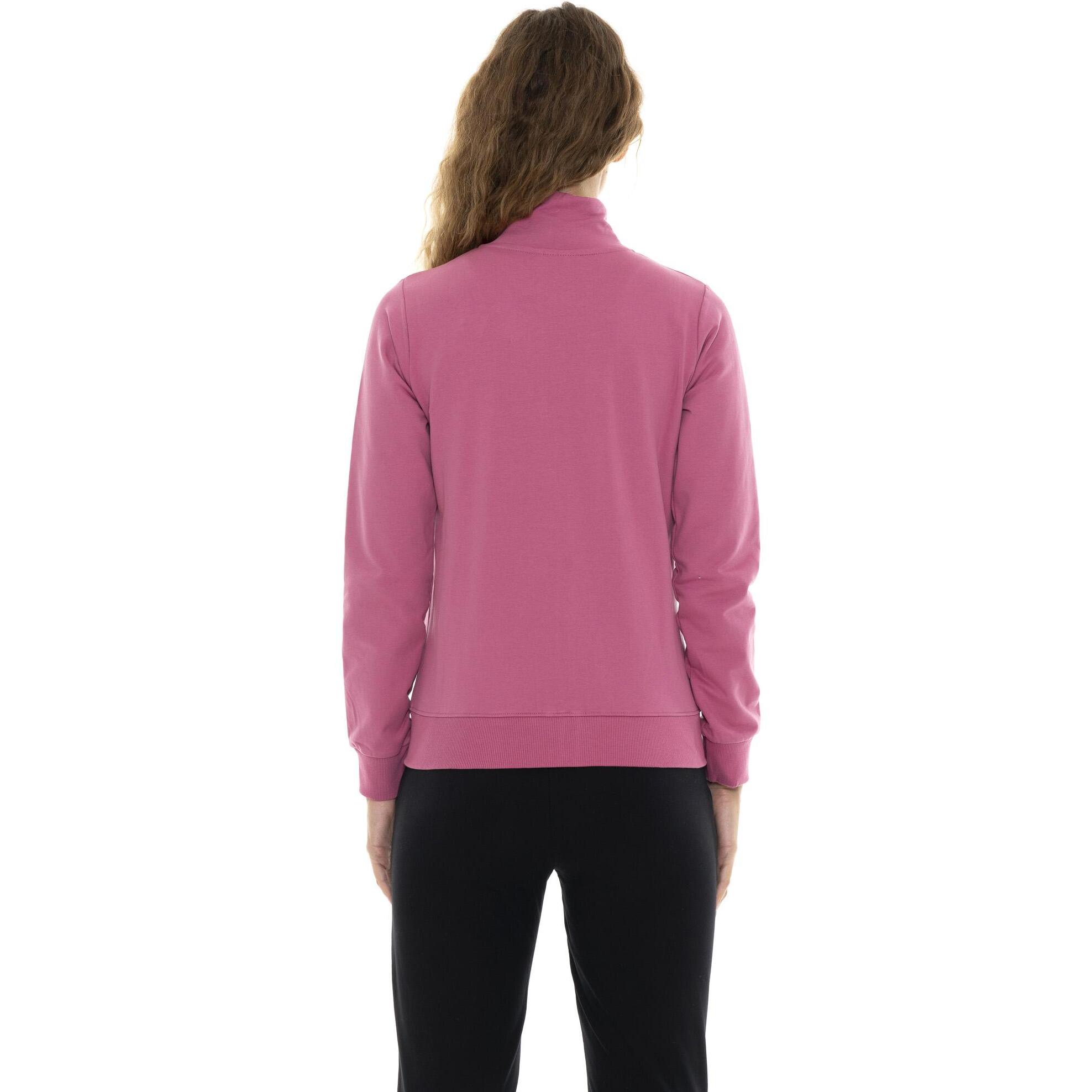 Chándal de mujer de invierno con cuello y cremallera "Plata"