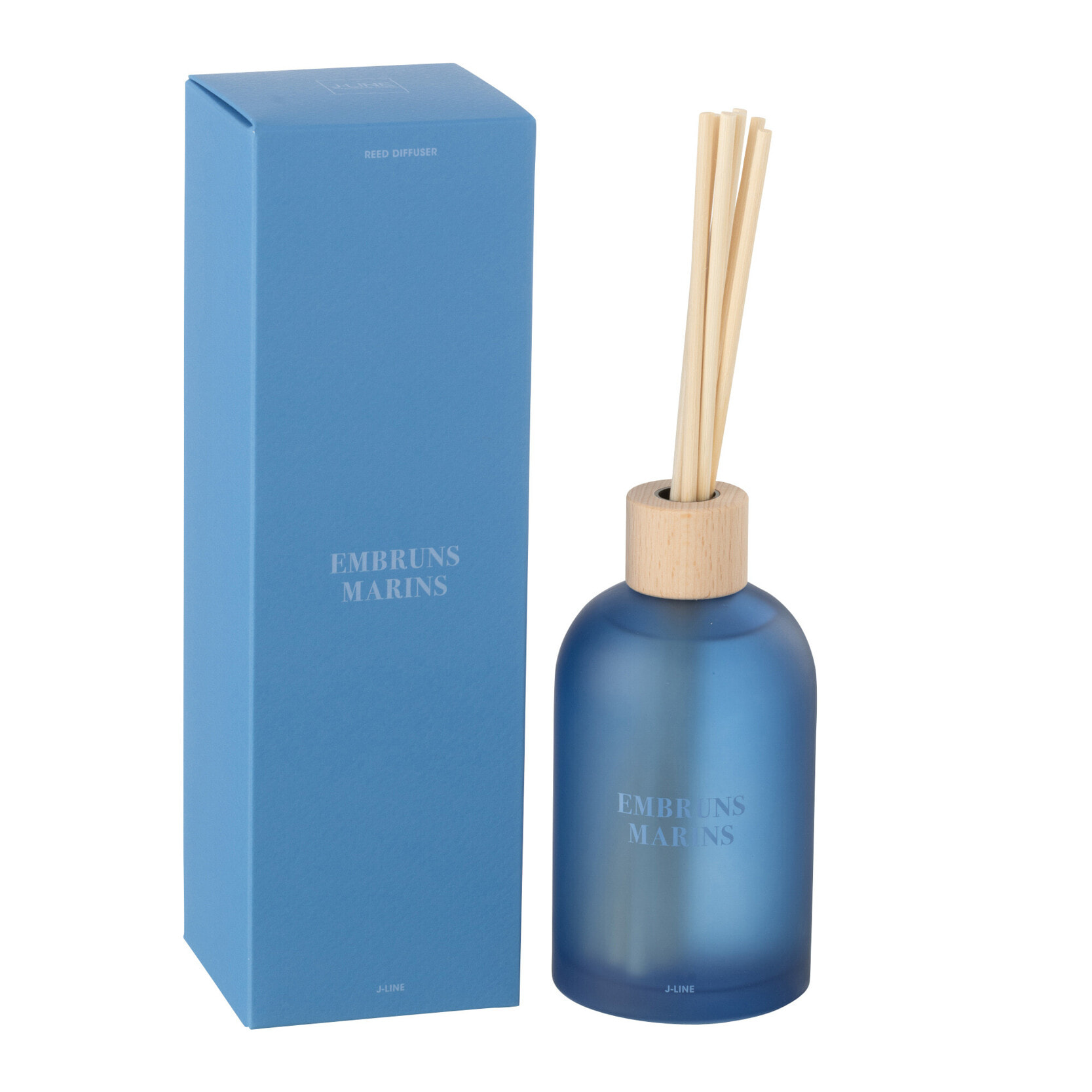 J-Line Bâtonnets parfumés Accords Essentiels - Embruns Marins - bleu - 250ml