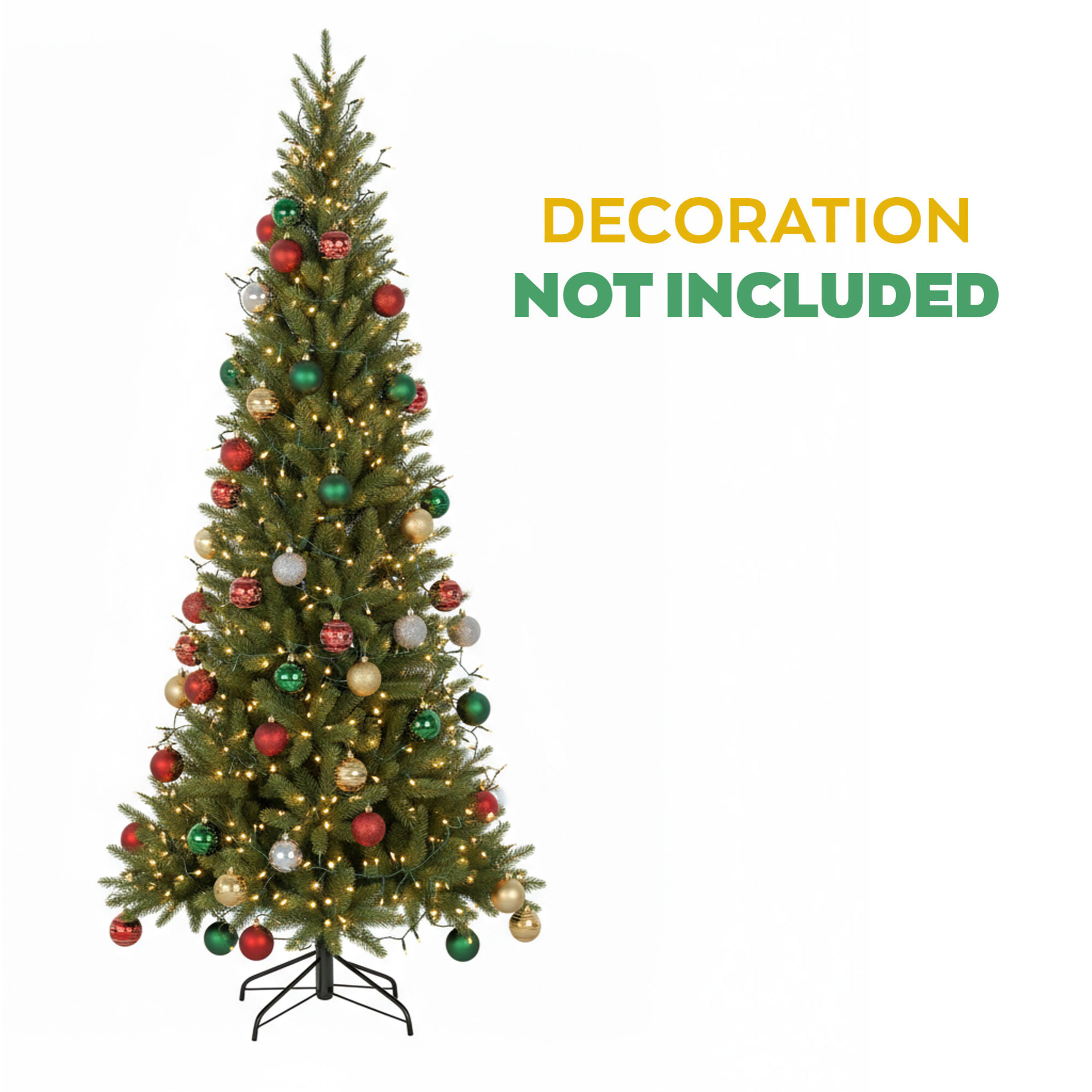 Sanoma - Albero di Natale Tradizionale in PE e PVC Ø134x270H cm, 1828 Punte