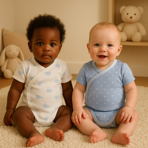 Pack 4 Body Cruzado Manga Corta