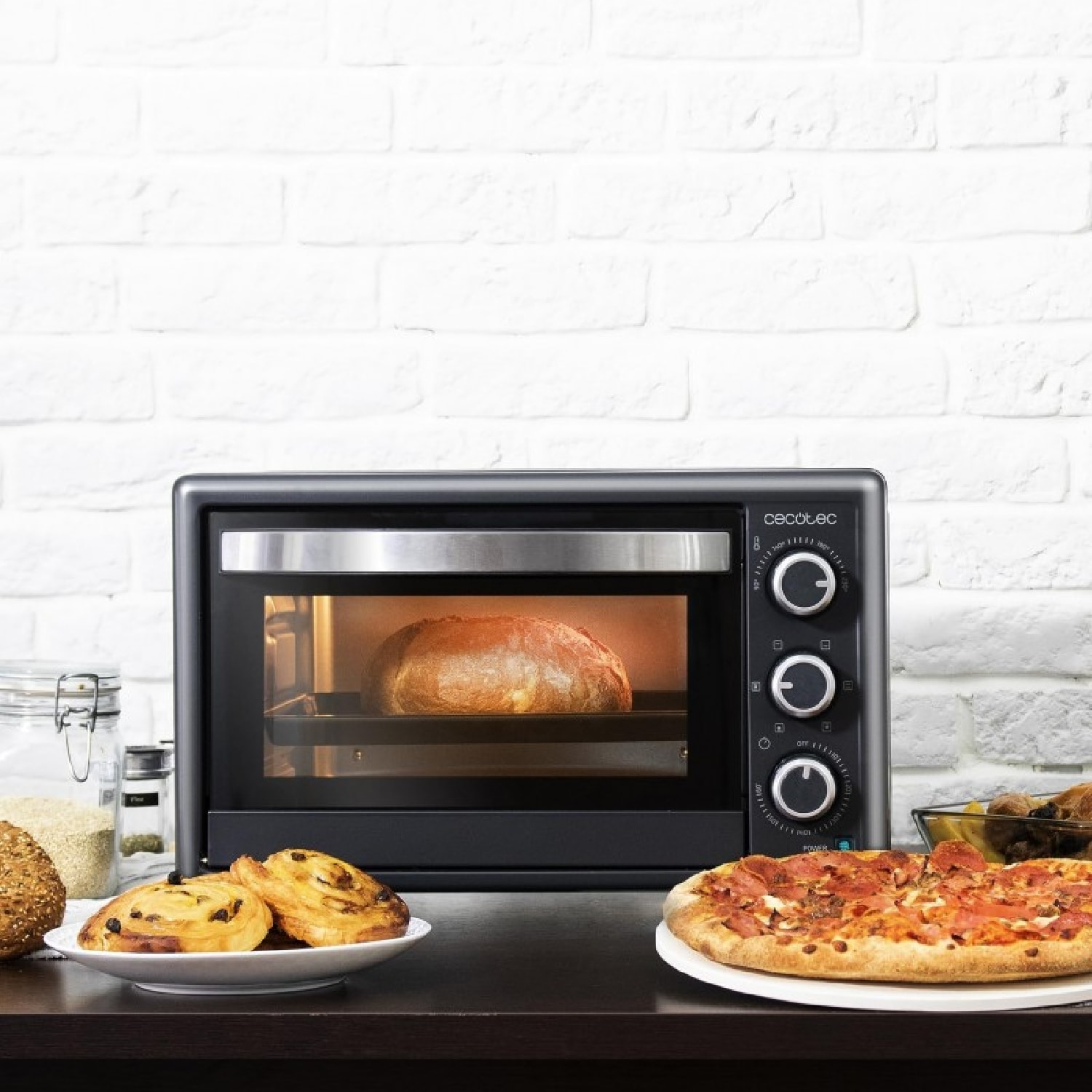Cecotec Mini-four Mini-four Bake&Toast 2600 Black 4Pizza