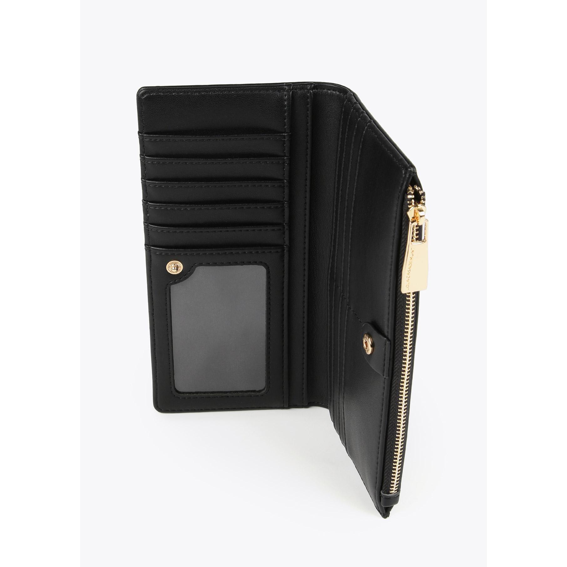 Portafoglio nero e dorato